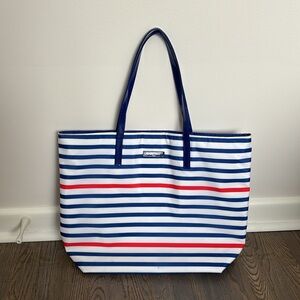 Nautical Navy Striped Tote Bag